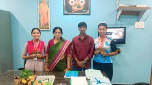 Banadan Priyadarshini Barik has achieved 3 Gold medals & Archita Sahoo 1 Gold and 2 Silver medals in the 6th Wako Odisha State Kickboxing Championship, TT Indoor Stadium, Angul