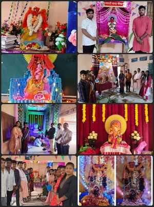 Celebration of Ganesh Puja in different Departments
